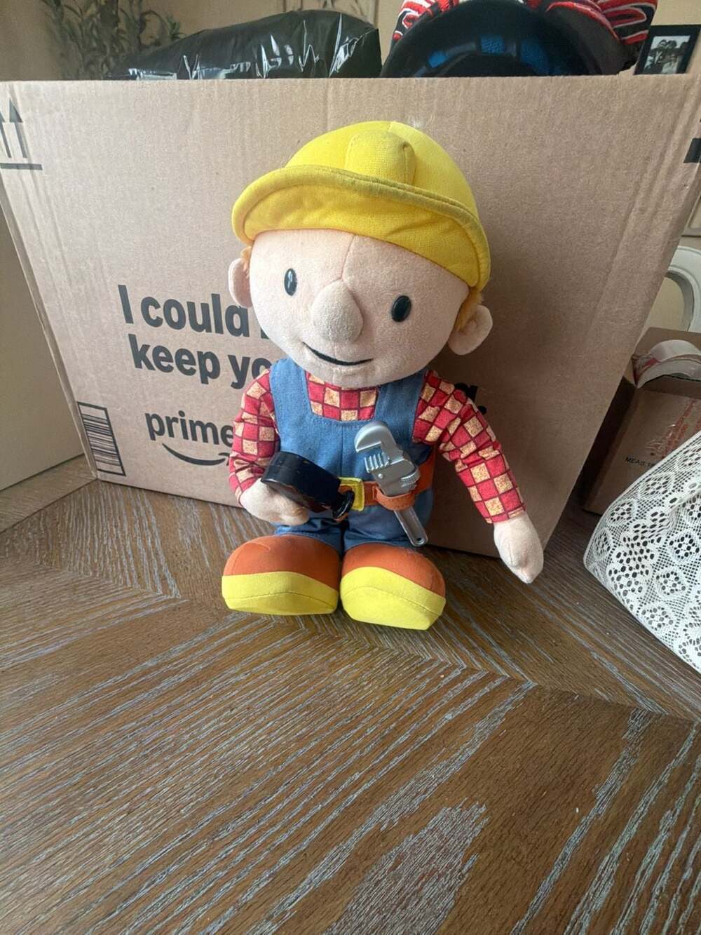 Bob the Builder Plush Toy with Tool Accessory
